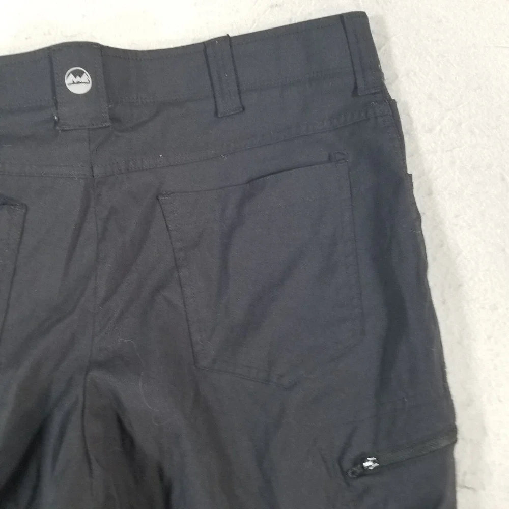 Wrangler outdoor cargo pants mens 38x30 black nylon stretch hiking comfort waist